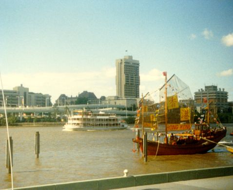 Brisbane-joki. Kuvan otti Pivi Malo